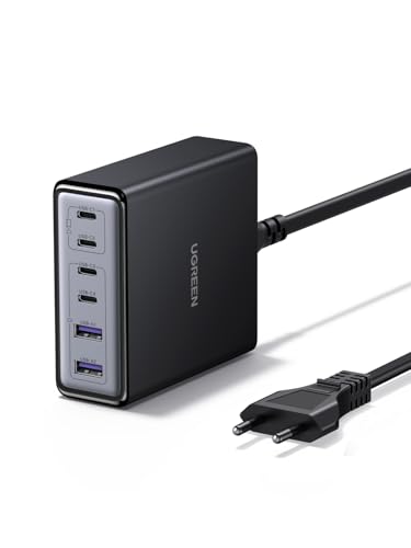 UGREEN Zapix 100W Caricatore USB C Ricarica Rapida con 8 porte Caricabatterie Type C Compatibile con MacBook Pro Air iPhone 17 Pro Max Air/Serie 16-12 Galax S26