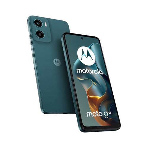 Motorola moto g05 (4/128GB, Fotocamera 50MP + sensore antisfarfallio, Display 6.67″ HD+ 90Hz, batteria 5200mAh, MediaTek Helio G81, Android 15), Forest Green