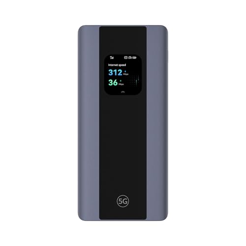 Router mobile e hotspot mobile portatile 5G Mobile WiFi Pro 5, E6888, Wi-Fi 6 AX3000, DL 3600 Mbps/UL 500 Mbps, con scheda SIM, batteria da 7000m Ah come accumulatore di carica