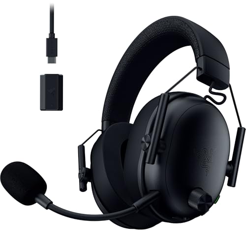 Razer BlackShark V3 – Cuffie wireless per eSport – Driver TriForce da 50 mm – Microfono a banda larga rimovibile – THX Spatial Audio – Wireless 2,4 GHz & Bluetooth – Profili FPS – PC/Mac | Nero