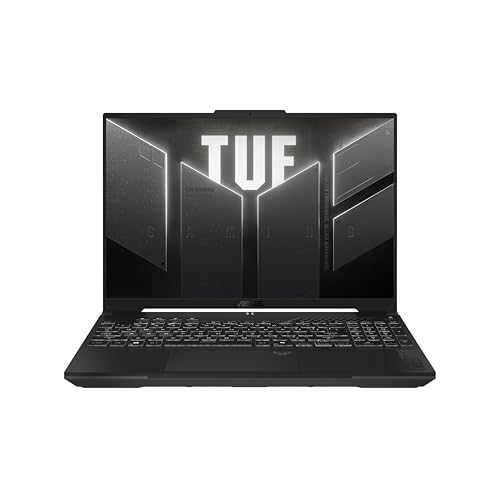 ASUS TUF Gaming F16 FX607VU, Notebook con NVIDIA RTX 4050, Display da 16″ IPS Anti-glare, 144Hz, Intel® Core™ 5 210H, RAM 16GB, 512GB SSD, Layout ITA, Win 11 Home, Grigio