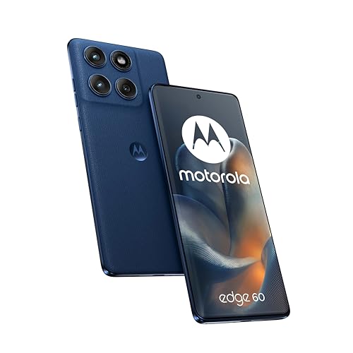 Motorola edge 60 con Moto AI (8/512GB, Fotocamera 50+50+10MP, selfie 50MP, Display 6.67″ pOLED 120Hz, MediaTek Dimensity 7300, batteria 5100mAh, ricarica 68W, Android 15), Gibraltar Sea