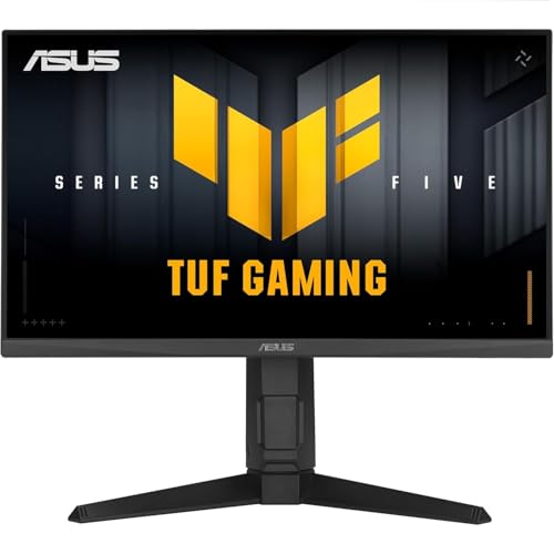 ASUS TUF Gaming VG249QML5A, Monitor Gaming Serie 5 da 23,8″ FHD Fast-IPS (1920×1080), 0,3 Response Time, 240Hz, G-SYNC, AMD FreeSync Premium ed ELMB SYNC, DisplayWidget Center, Gaming AI, Nero