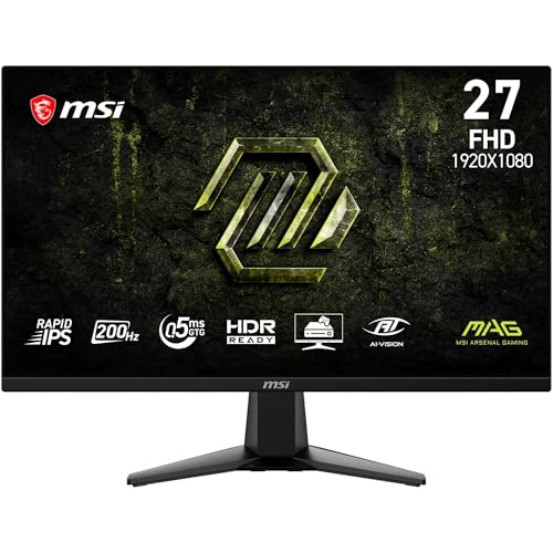 MSI MAG 275FA E20 Monitor Gaming 27″ FHD 1920×1080, IPS, 200 Hz, 0,5 ms