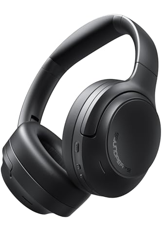 SoundPEATS Cove Pro Cuffie Bluetooth 6.0 Over-Ear, ANC Ibrido Fino a -56dB con 5 Modalità, Audio Hi-Res LDAC, 7 MIC AI ENC, 95 Ore Autonomia, Ricarica Rapida, Design Pieghevole