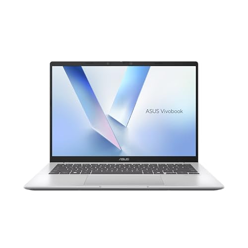 ASUS Vivobook 14 X1407QA, Notebook con display 14″ IPS, Anti-glare, 60Hz,Snapdragon® X X1 26 100 Processor,RAM 16GB, 512GB SSD, WIN11 Home, Copilot+ PC, Argento