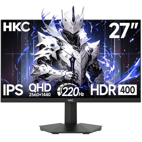 HKC Monitor Gaming 27 Pollici, IPS QHD 200Hz (OC 220Hz), HDR400