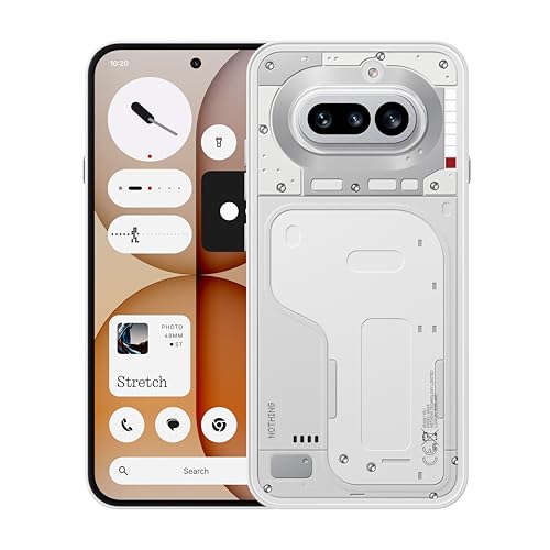Nothing Phone (4a) – Tripla Fotocamera 50MP, Ultra Zoom 70x, Smartphone Trasparente, Batteria Lunga Durata, Ricarica Rapida 50W, AMOLED 120Hz, Glyph Bar, 12GB+256GB – Bianco