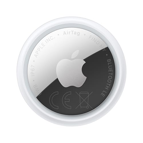 Apple AirTag (seconda generazione): utile per localizzare portachiavi, portafogli e molto altro; funziona emettendo un suono; si configura con un semplice tap da iPhone o iPad