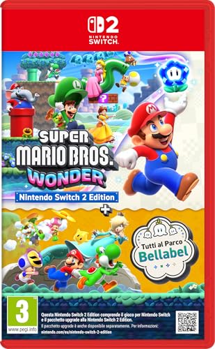 Super Mario Bros. Wonder – Nintendo Switch 2 Edition + Tutti al Parco Bellabel – Ed. Italiana – Versione su scheda
