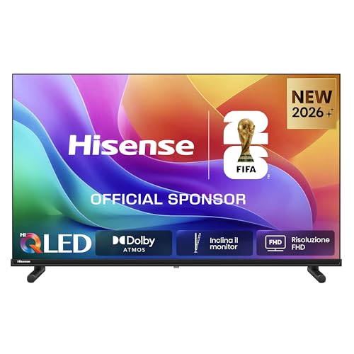 Hisense Smart TV QLED 40″ FHD TV 40E5ST, 60Hz, Audio Dolby Atmos, VIDAA OS con 1000+ APP, HDR10, Game Mode, Works with Alexa, Wifi, lativù