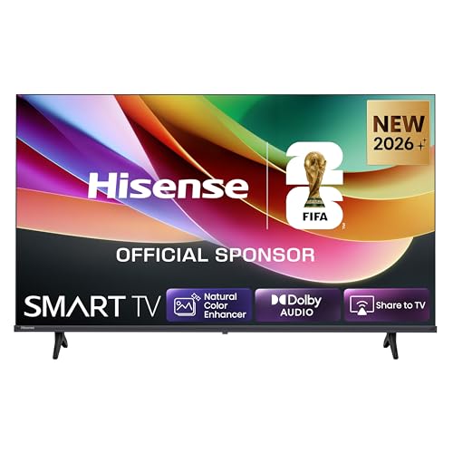 Hisense Smart TV 40″ FHD 40E4ST, 60Hz, DTS Virtual X, VIDAA OS con 1000+ APP, Game Mode, Wifi, AirPlay2, Works with Alexa, lativù