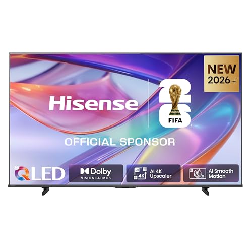 Hisense Smart TV QLED 55″ 4K TV 55E7DS, 60Hz, Audio Dolby Atmos, VIDAA OS con 1000+ APP, Dolby Vision IQ, HDR 10+, Game Mode Plus, Bluetooth, Wifi, Alexa Built-in, AirPlay2, lativù 4K