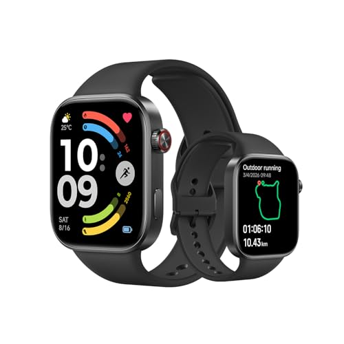 XIAOMI Redmi Watch 6, Smartwatch Uomo Donna, Activity Tracker AMOLED 2.07” con Monitoraggio di Frequenza Cardiaca, 150+ modalità sportive, Autonomia 24 giorno, 5ATM, GPS, Android&iOS, Nero