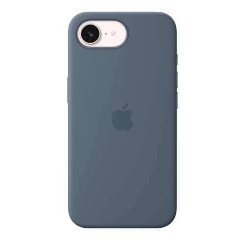 Apple Custodia MagSafe in silicone per iPhone 17e – Blu salmastro ​​​​​​​