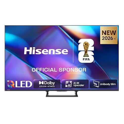 Hisense Smart TV QLED 55″ 4K 55A7S, 60Hz, Audio Dolby Atmos, Designed Unibody Slim, VIDAA OS con 1000+ APP, Dolby Vision IQ, HDR 10+, Game Mode Plus, BT, Wifi, Alexa Built-in, AirPlay2, lativù 4K