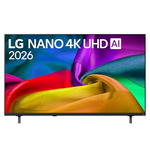 LG NANO Smart TV 4K UHD AI 55 pollici Serie NU8E 55NU8E0B3LA, Smart TV 4K, Processore con Nano Detail Enhancer, AI Chatbot, AI Concierge, HDR10 Pro, FILMMAKER Mode, Design Linear Flow, 3 HDMI, TV 2026