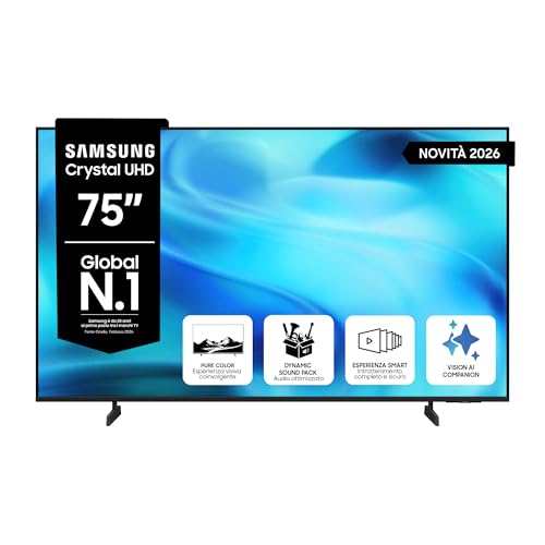 Samsung 75″ UE75U7000HUXZT Crystal UHD 4K 144Hz, Smart TV Vision AI 2026