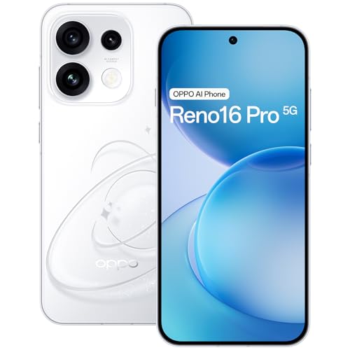 OPPO Reno16 Pro 5G, 200MP, 6,32″ 144Hz, 6000mAh, 12+512GB, Pop White